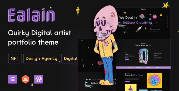 Digital Artist Portfolio Theme | Ealain | Iqonic Design