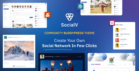 Social Community BuddyPress Theme | SocialV | Iqonic Design