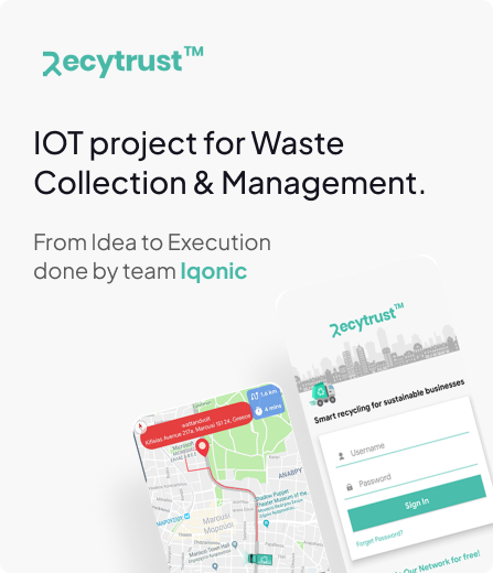 iOT Project for Waste collection and Management | Iqonic Design